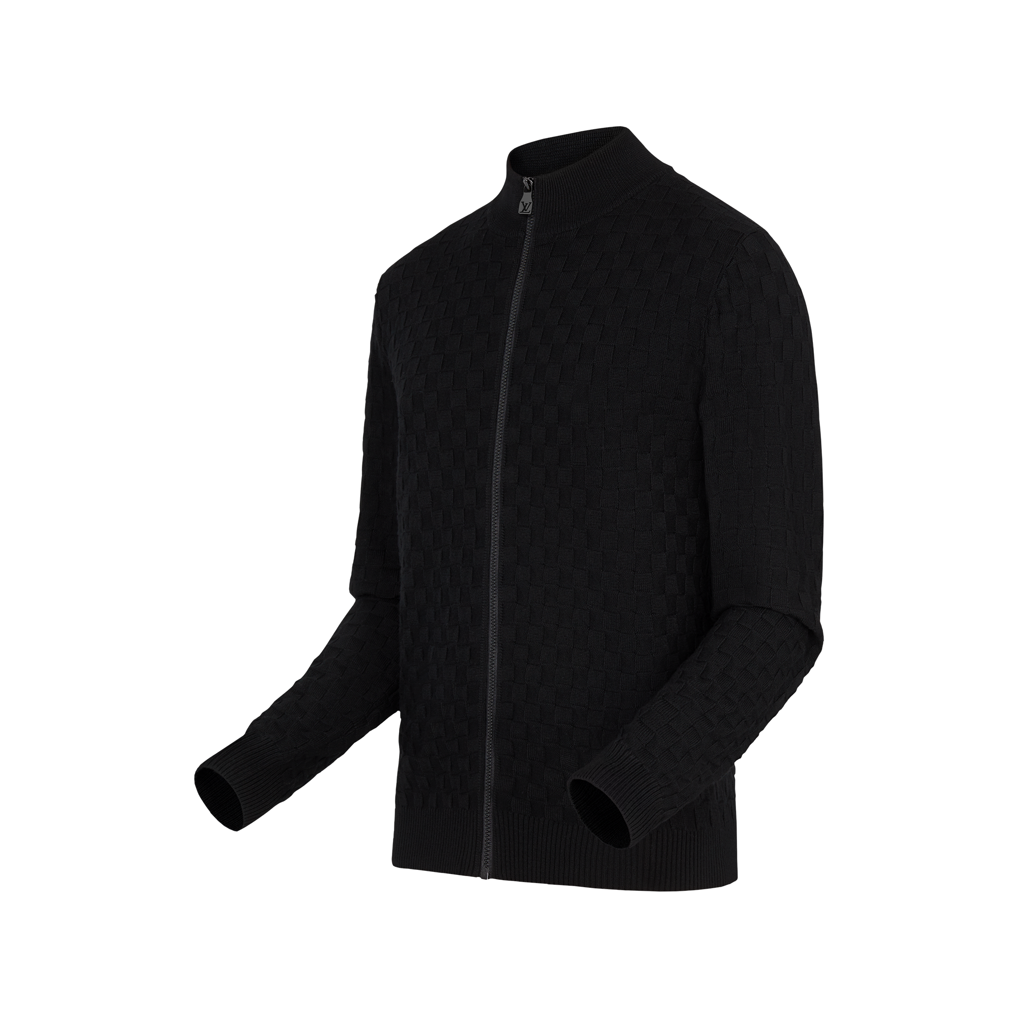 Damier Signature Zip-Through Cardigan - Luxury For Men - 1AGTB9